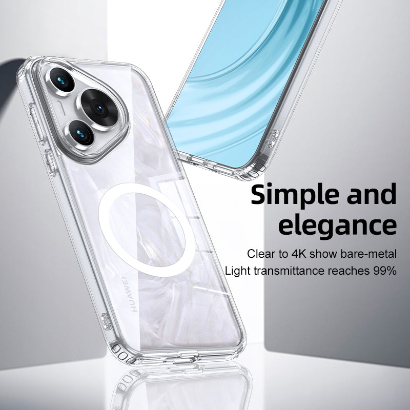 For Huawei Pura 70 Pro / Pura 70 Pro+ Magnetic Phone Case Compatible with MagSafe PC+TPU Cover For Huawei Pura 70 Pro / Pura 70 Pro+ Magnetic Phone Case Compatible with MagSafe PC+TPU Cover